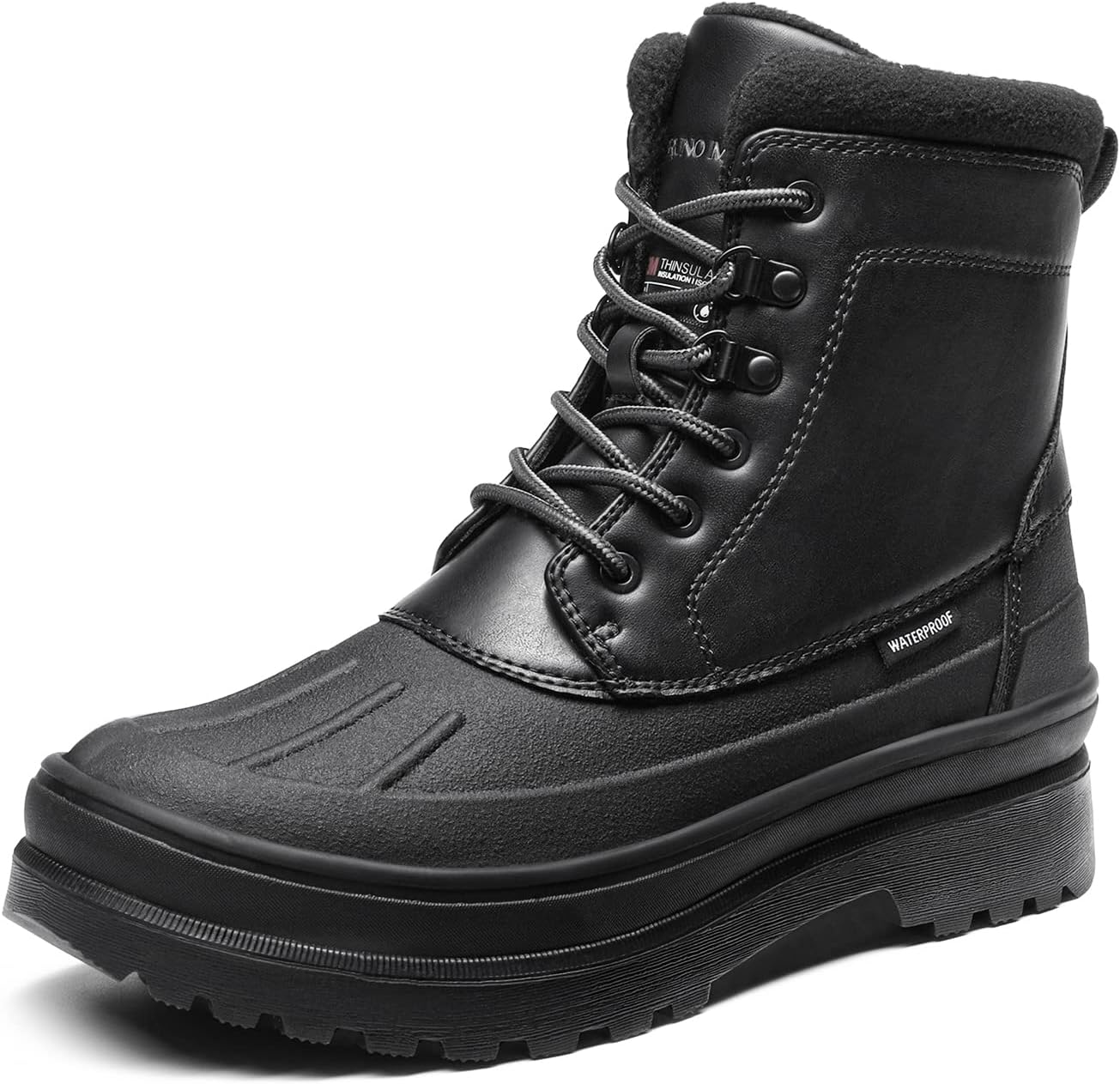 Bruno Marc Men's Insulated Waterproof Snow Boots for Winter