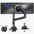 Heavy-Duty Single Monitor Arm for 17-57 in Curved Screens - Stable