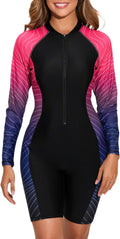 Halcurt Women's Boyleg One Piece Rash Guard - Full Coverage UPF 50 top