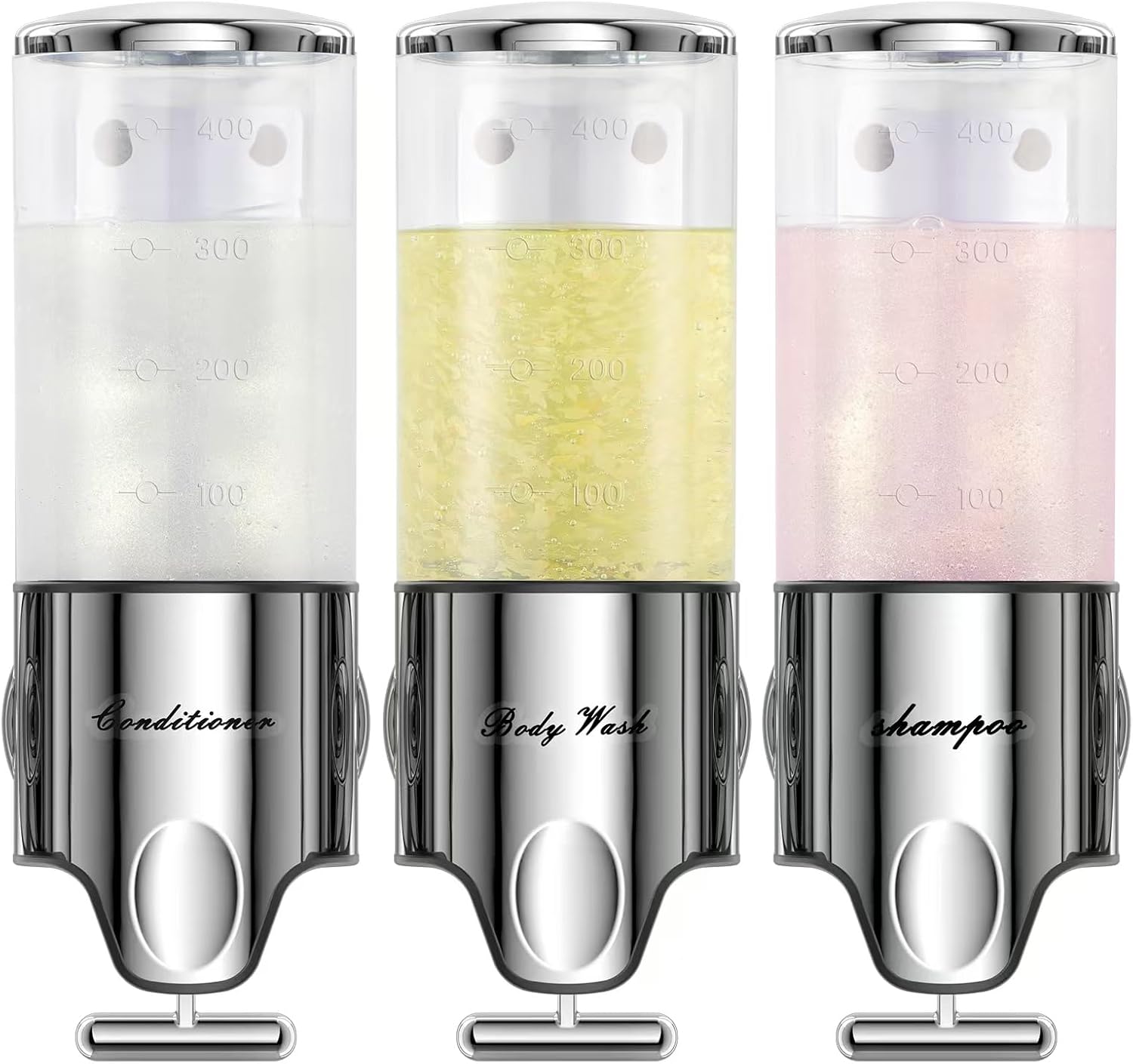 Shampoo and Conditioner Dispenser for Easy Shower Organization