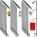 Shepherds Hooks 24 Pack 46 in Outdoor Plant Hanger - Heavy Bundle