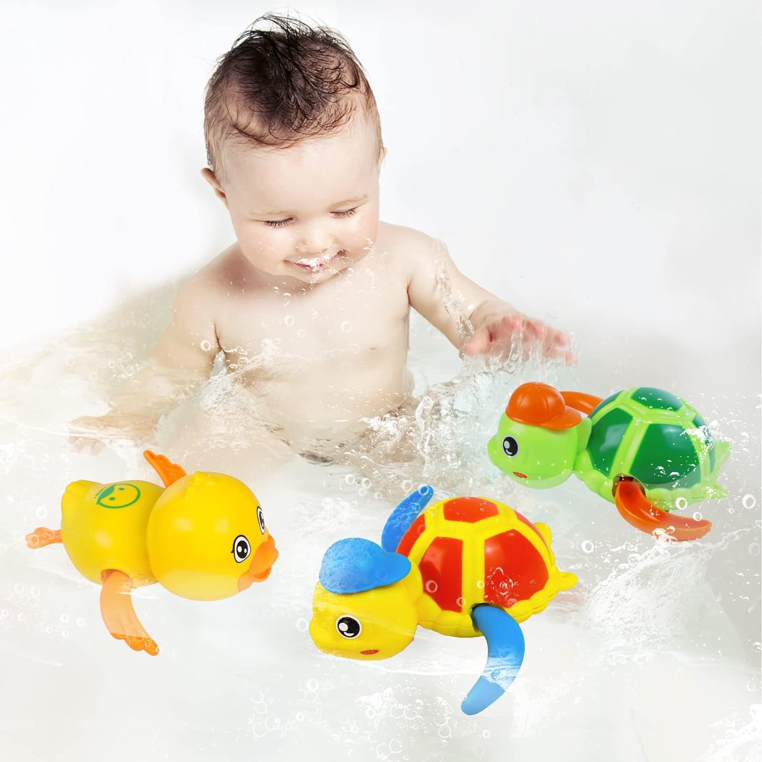 Float & Swim Bath Toys Set for Toddlers - 3 Pack
