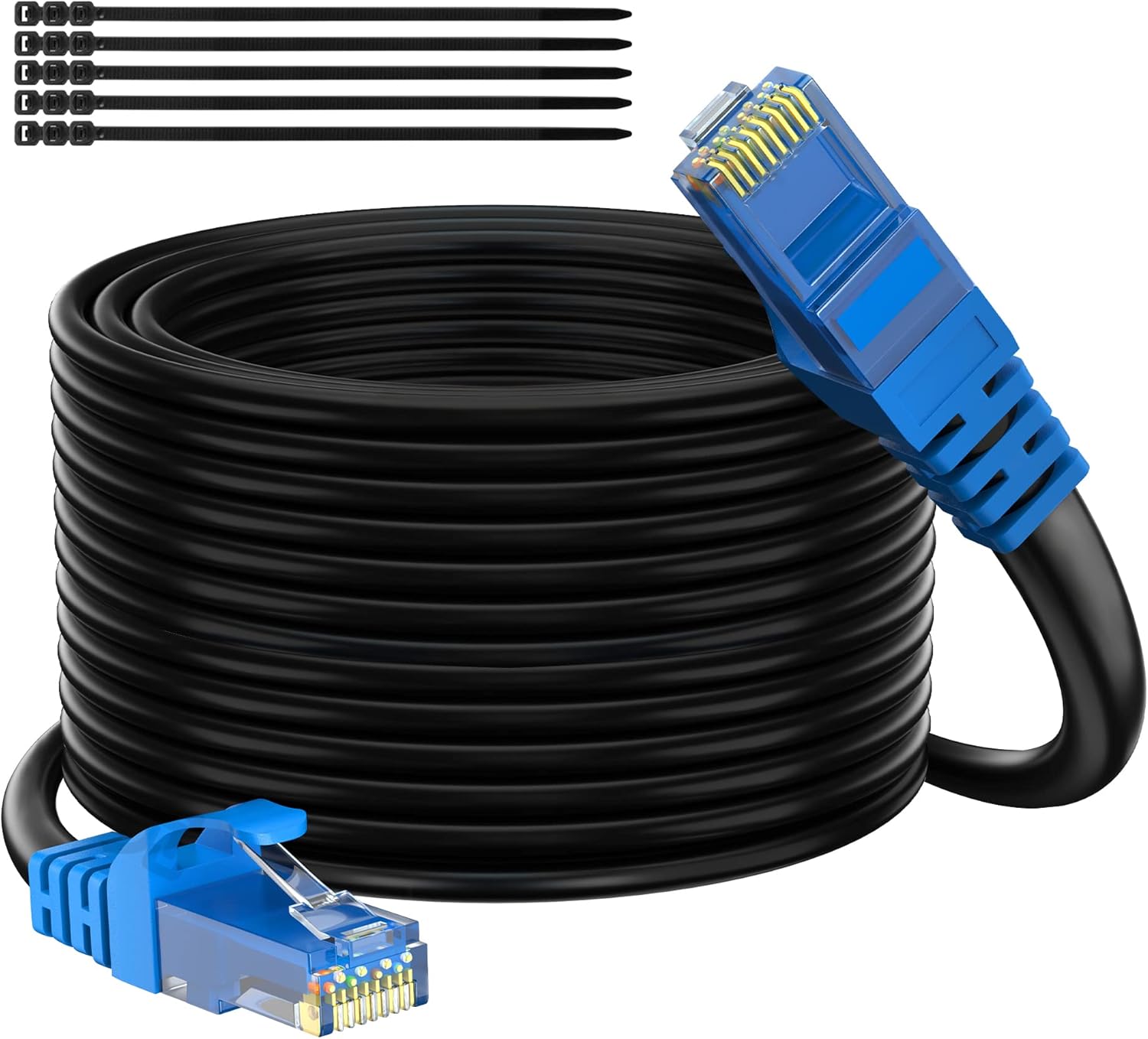Adoreen Cat 6 Outdoor Ethernet Cable 250 Ft for High Speed Use