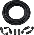 6AN Braided Fuel Line Kit 12ft Nylon Stainless Steel - Durable Fuel