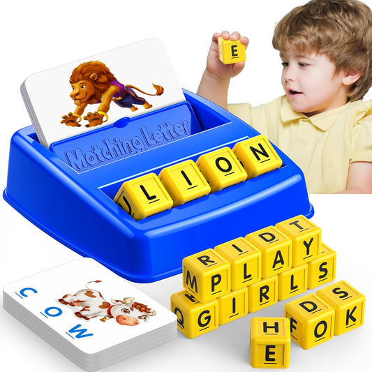 Montessori Letter Matching Game for Toddlers 2-4 Year Olds