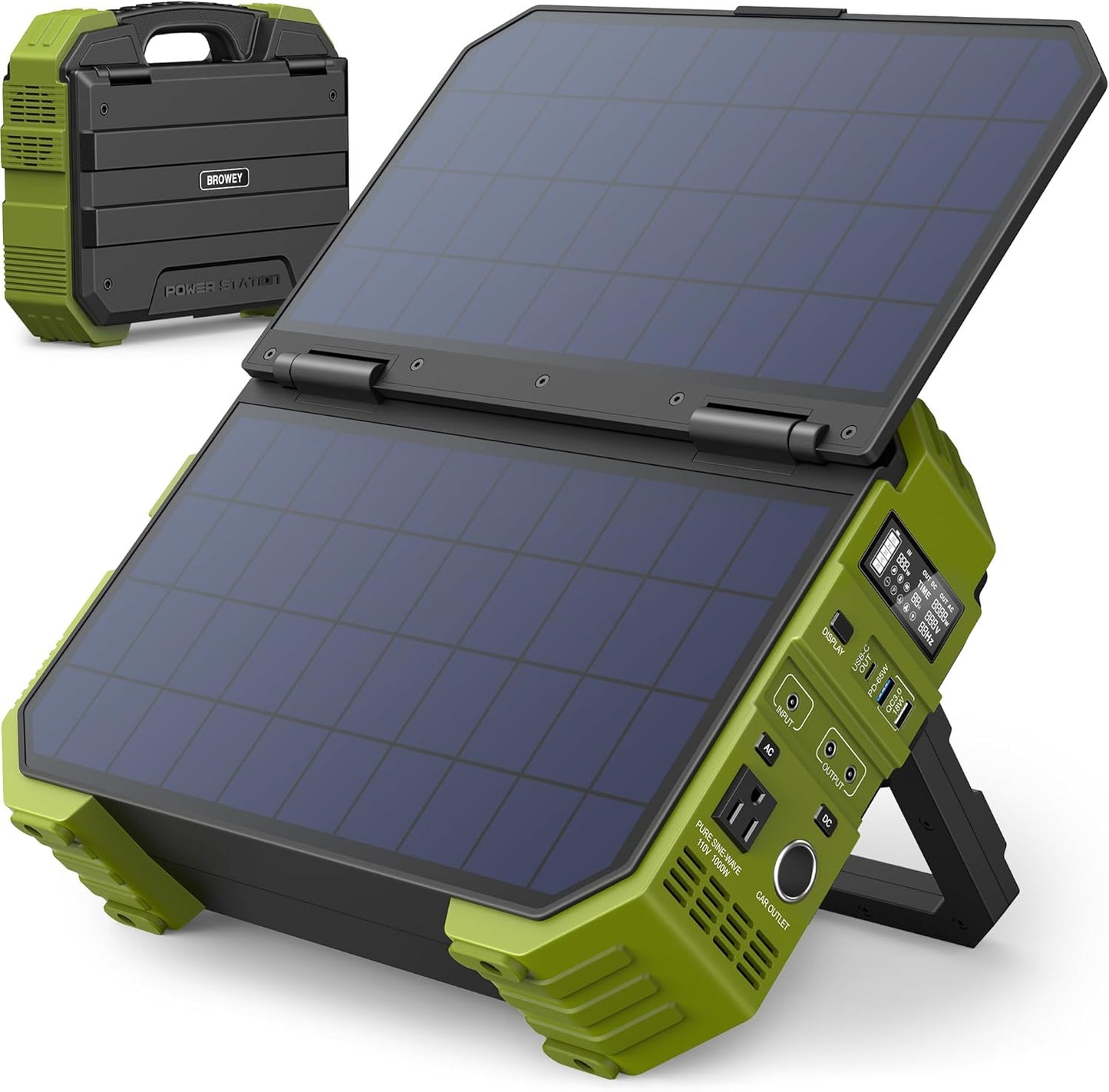 BROWEY 1000W Solar Power Station - Ultimate Outdoor Backup