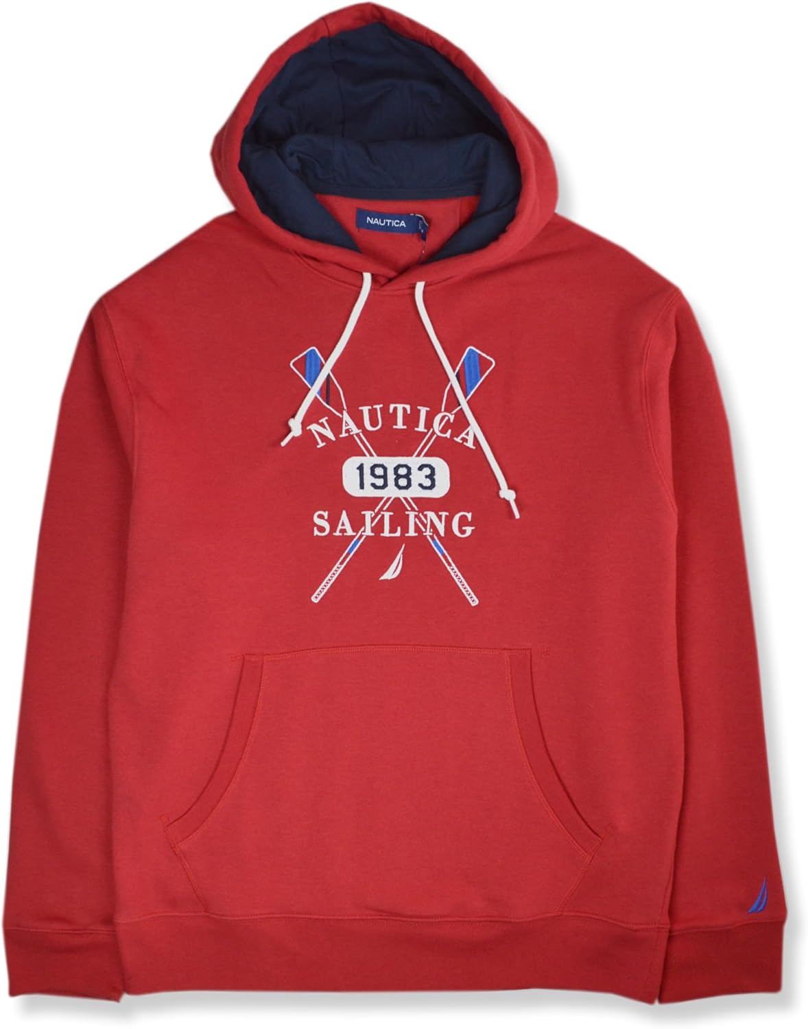 Nautica Red Sailing Logo Hoodie, X-Large - Stay stylish & cozy!