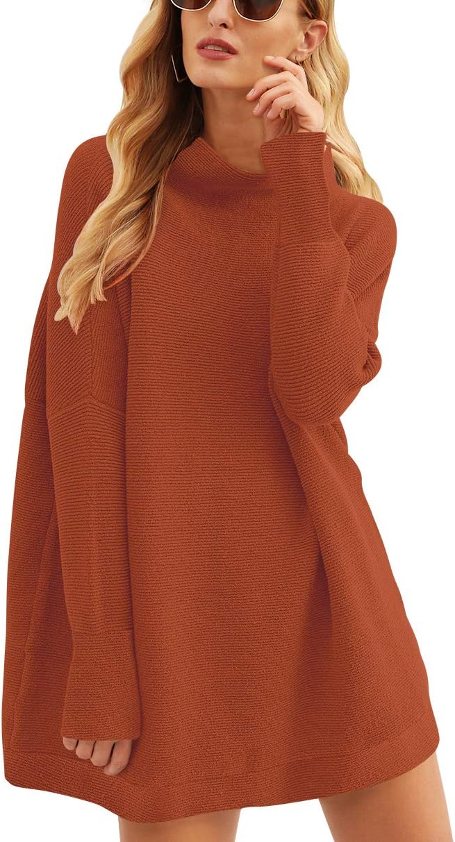 Oversized Casual Loose Turtleneck Sweater for Women 2025 Fall