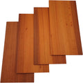 Padauk Wood 4 Pack Hardwood Project Board Blanks 12 x 6 x 1/4 in