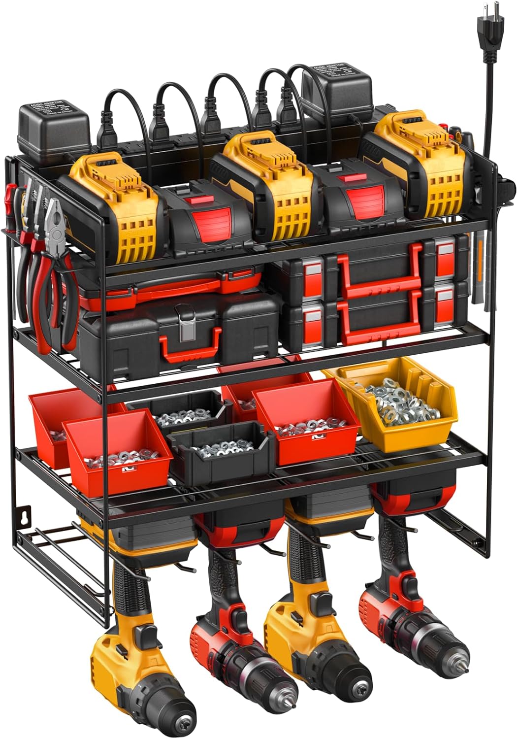 JUNNUJ Wall Mount Power Tool Organizer