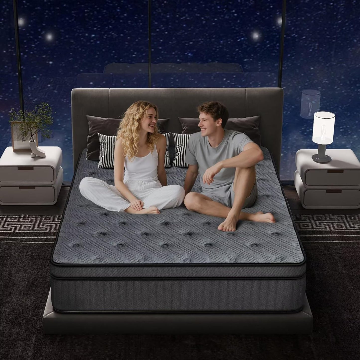 inight King Mattress: 12 Inch Hybrid for Ultimate Comfort
