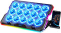 Gaming Laptop Cooling Pad with 15 Quiet Fans - Slim Adjustable Stand
