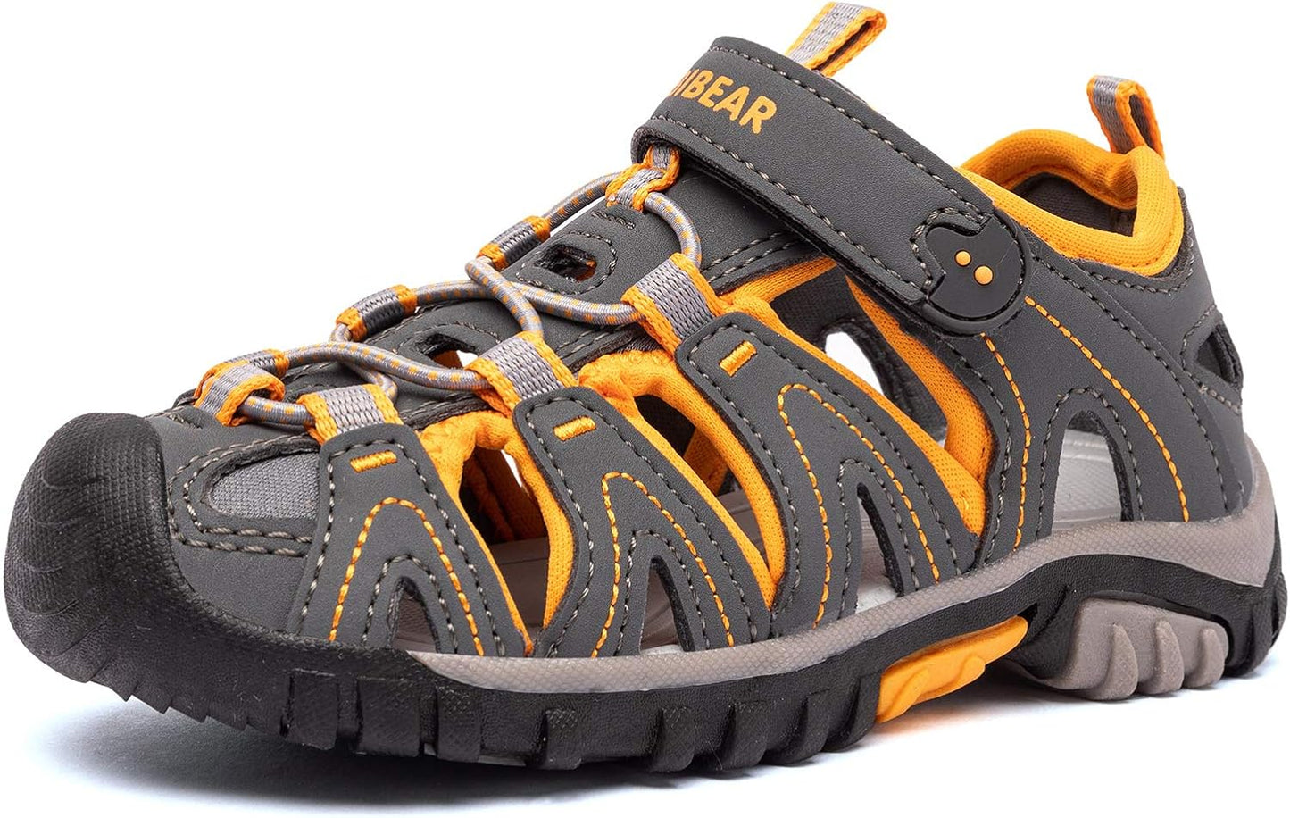 HOBIBEAR Boys Girls Sport Water Sandals Closed-Toe Outdoor Fun