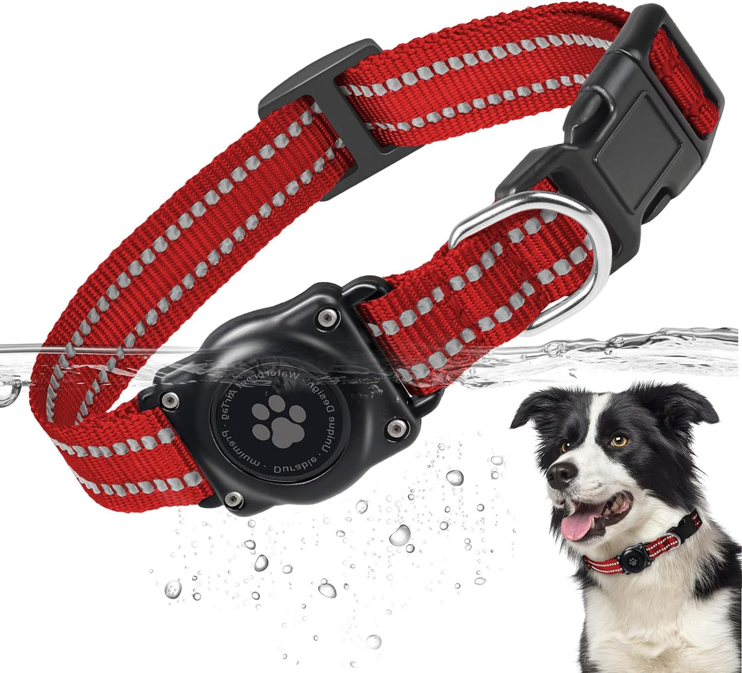 Waterproof GPS Dog Collar with AirTag Holder - Furrigo