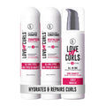 Curly Hair Shampoo & Conditioner Set with All-in-One Curl Cream