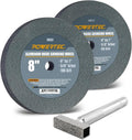 POWERTEC Bench Grinder Wheel + Diamond Dresser 8 in 60 & 100 Grit