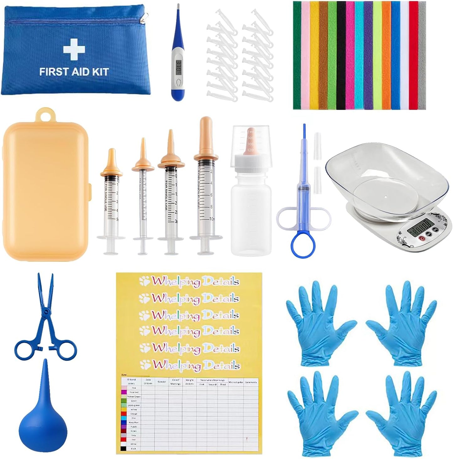 52pcs Puppy Whelping Supplies Kit for Safe Birth and Care