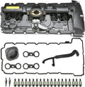 Engine Valve Cover Kit Compatible with BMW N52 N51 - Durable Fit