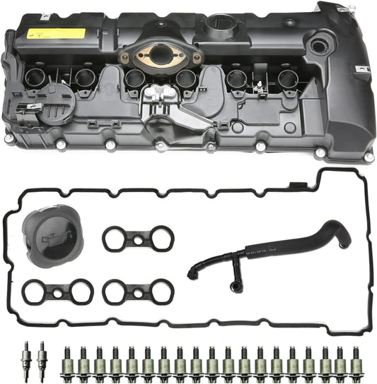MITZONE N52 Engine Valve Cover Kit for BMW E82 E9X E60 E70 E83 E85 E89