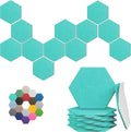 Hexagonal Acoustic Panels 18 Pack - High-Density Sound Absorbing Tiles