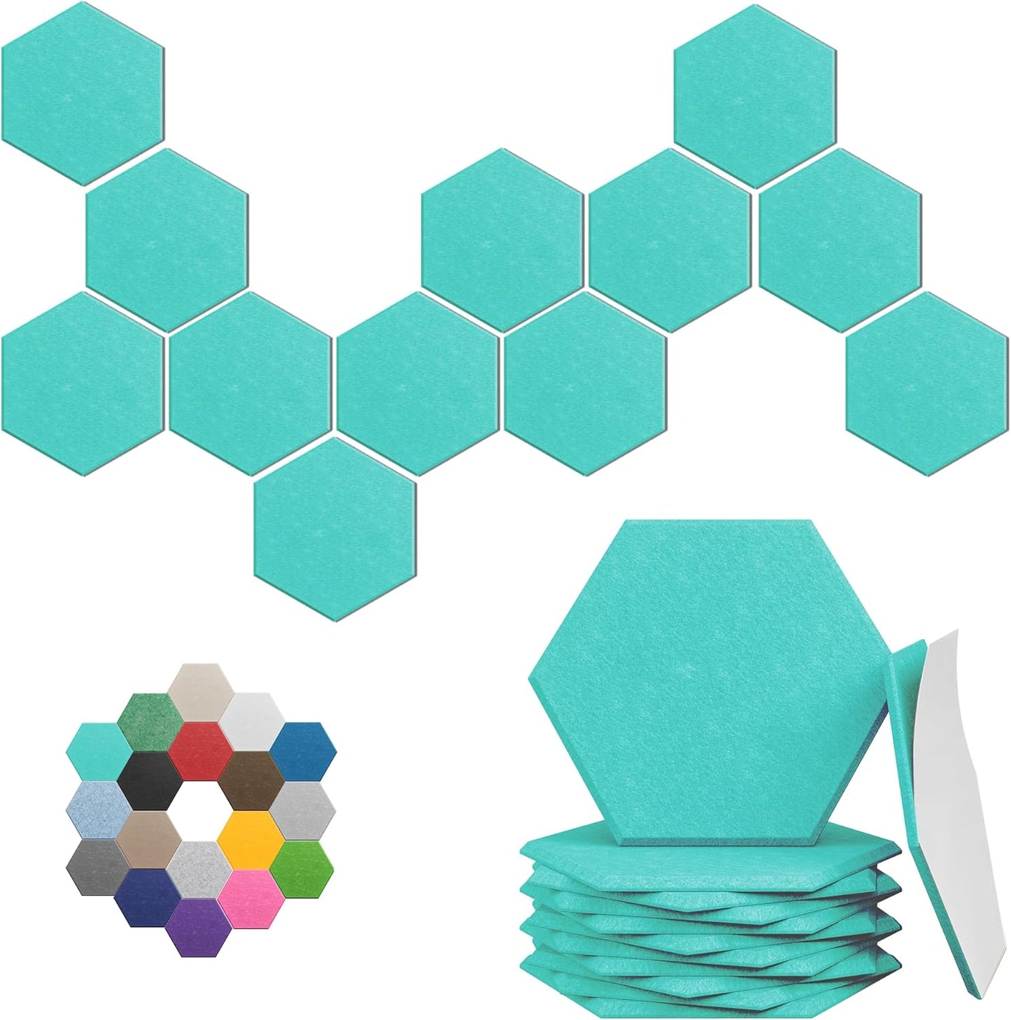 Hexagonal Acoustic Panels for Enhanced Noise Reduction and Style