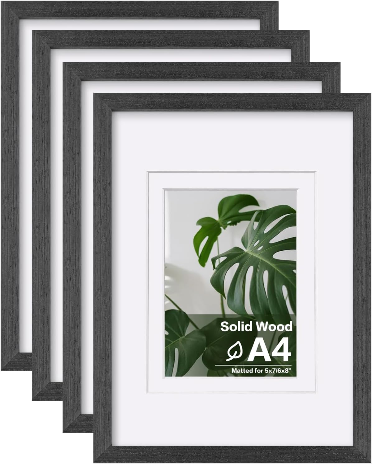 Egofine A4 Picture Frames Set of 4 for Table Top and Wall Mount