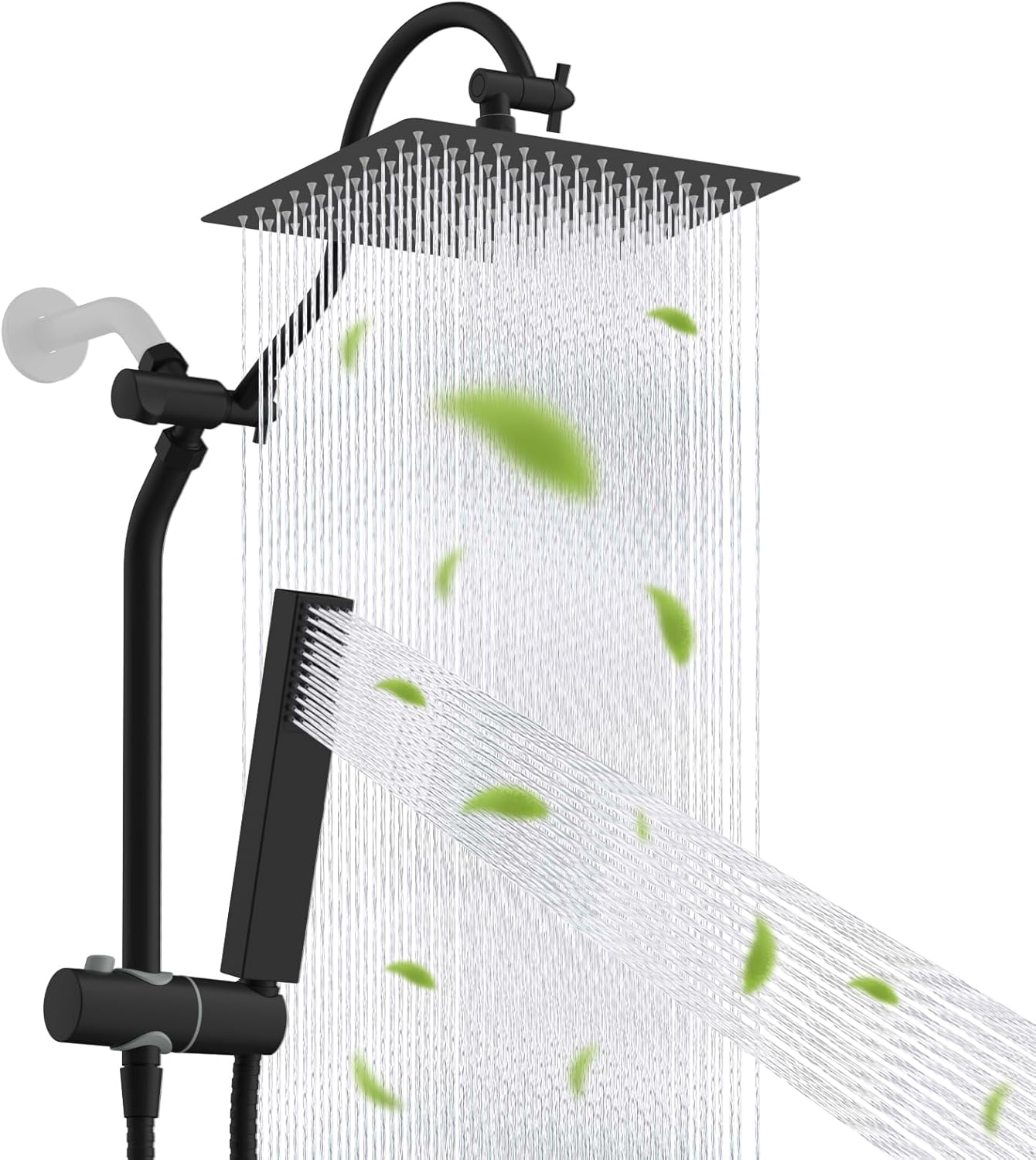 Hibbent High Pressure 12ft' Rainfall Shower Head with Handheld Spray