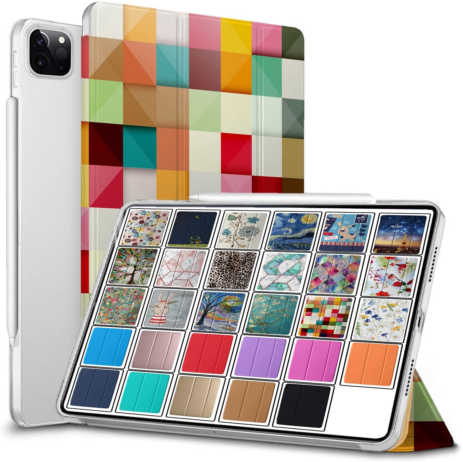 DuraSafe Cases for iPad Pro 11 Inch - Color Grid Design
