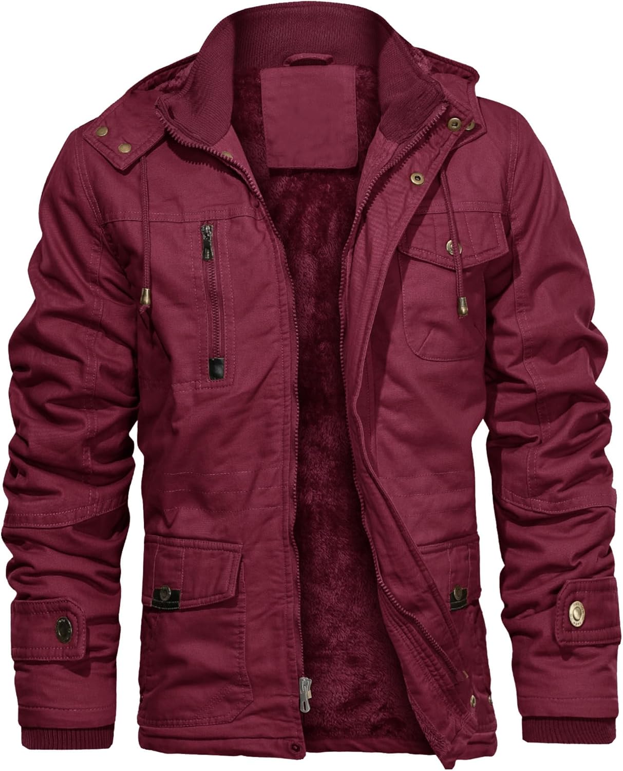Men's Thick Winter Jackets with Hood for Cold Weather Protection