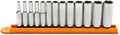 GEARWRENCH 13 Pc 1/4ft Drive 6 Pt Deep Metric Socket Set - Durable