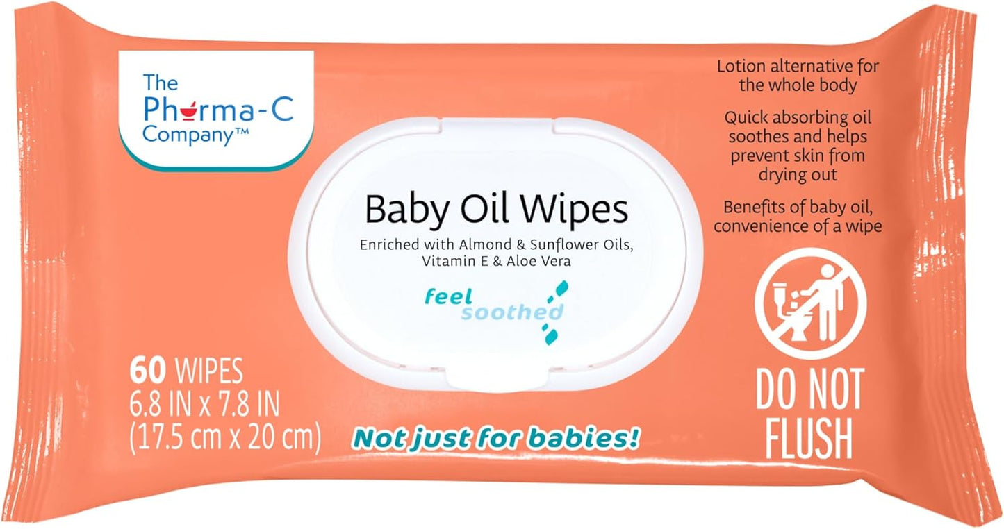 Pharma-C Baby Oil Wipes - Nourishing Blend