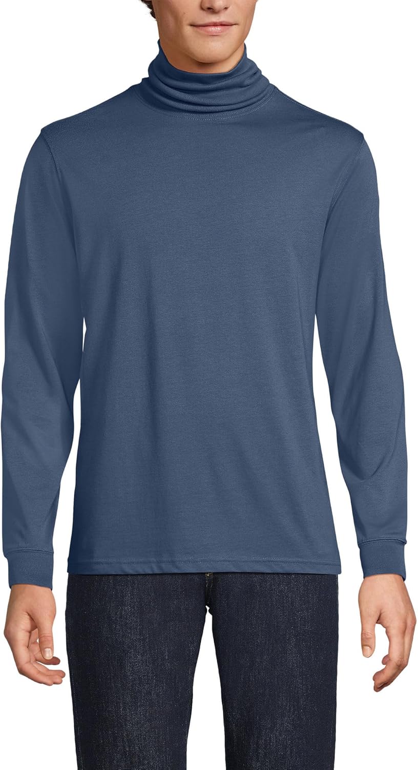 Lands' End Men's Super-T Cotton-Blend Turtleneck Shirt Review