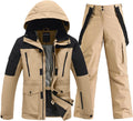 YEFFINE Men's Ski Suit Two Piece Insulated Snowsuits for Winter