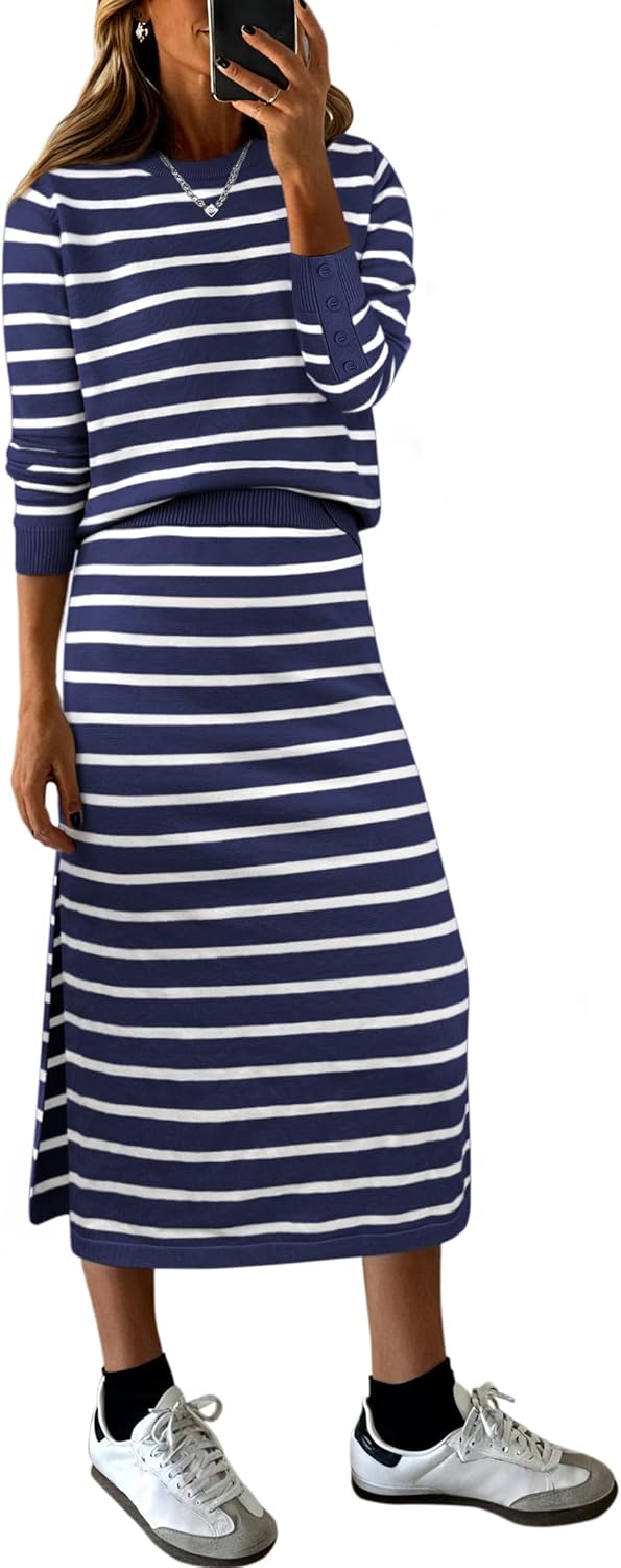 Stylish 2 Piece Skirts Sets for Women Fall Fashion 2025
