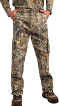 Realtree Men's Camo Hunting Pants Mid Rise Slim Fit - Durable Cargo 2%