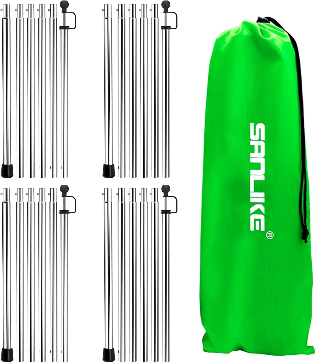 Telescoping Tarp Poles Set - Easy Replacement