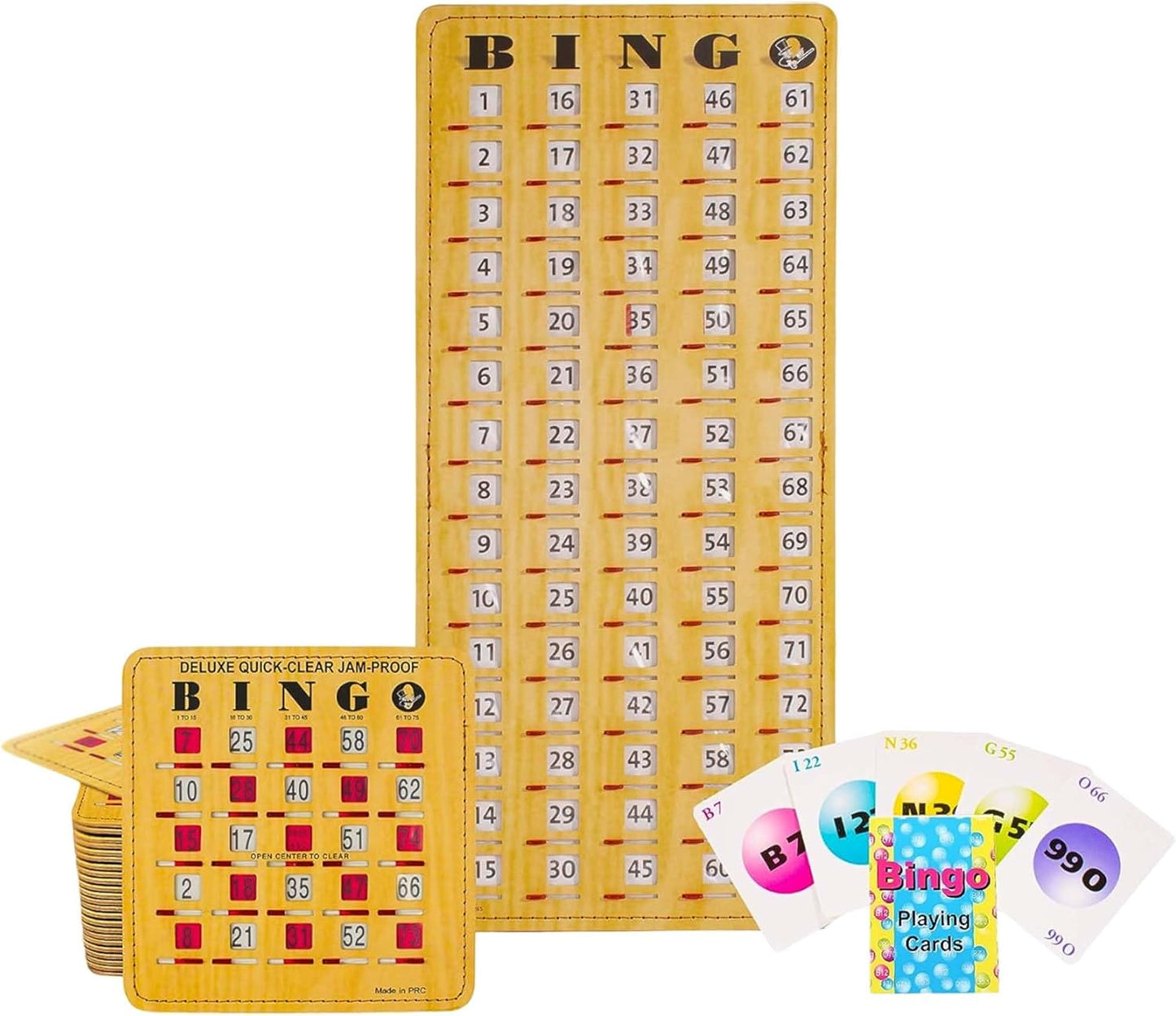 MR CHIPS Jam-Proof Bingo Cards for Fun Family Games