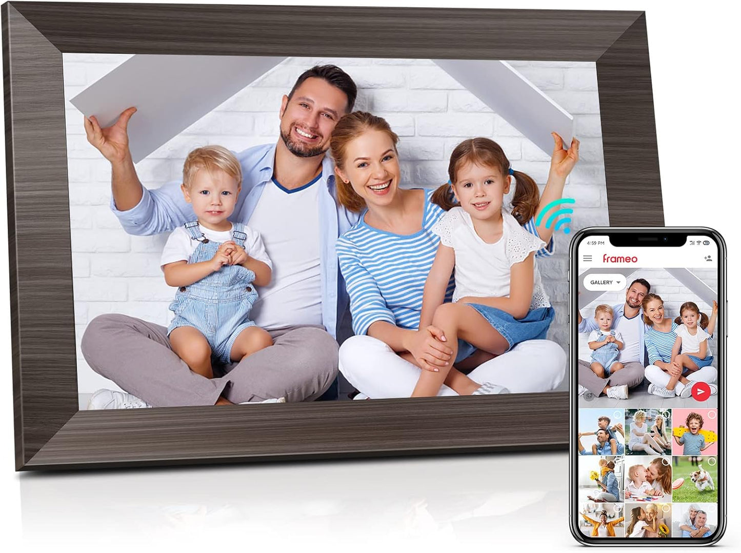 10.1 Inch Digital Picture Frame with WiFi and Touch Screen