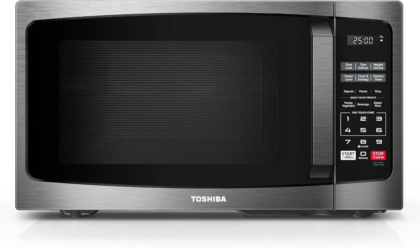 Toshiba Small Microwave Oven w/ 6 Auto Menus & Child Lock