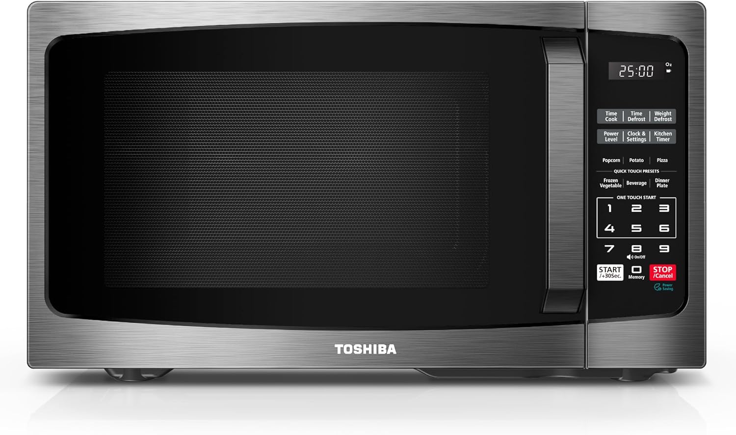 Toshiba Small Microwave Oven w/ 6 Auto Menus & Child Lock