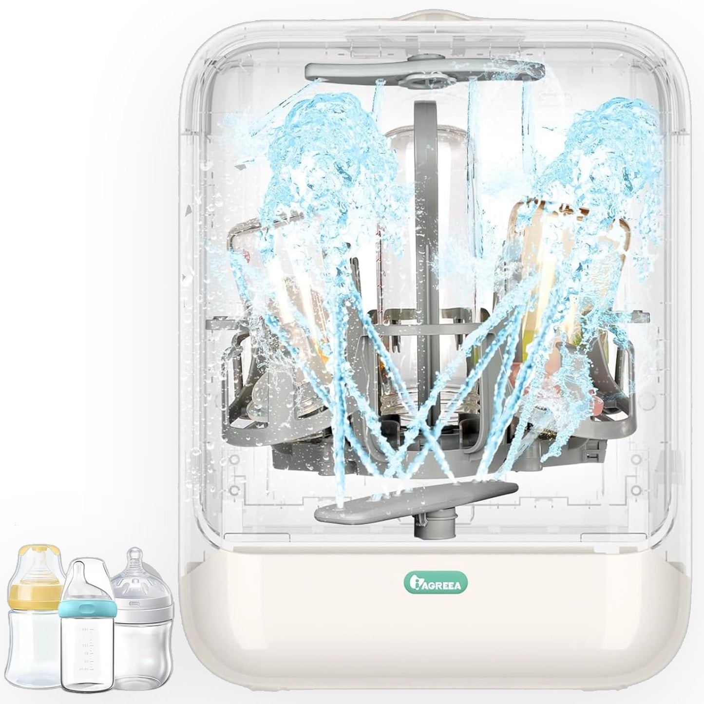 IAGREEA Baby Bottle Washer, Sterilizer and Dryer for Care