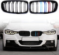 F30 Grill Front Kidney Grille Black for 2012-2018 BMW 3 Series - Matte