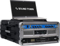 Sound Town Lightweight 4U PA DJ Rack Road Case - Durable Protection