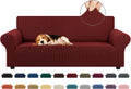 KEKUOU Stretch Sofa Cover for 3 Cushion Sofa (78-94 in) - Pet Friendly