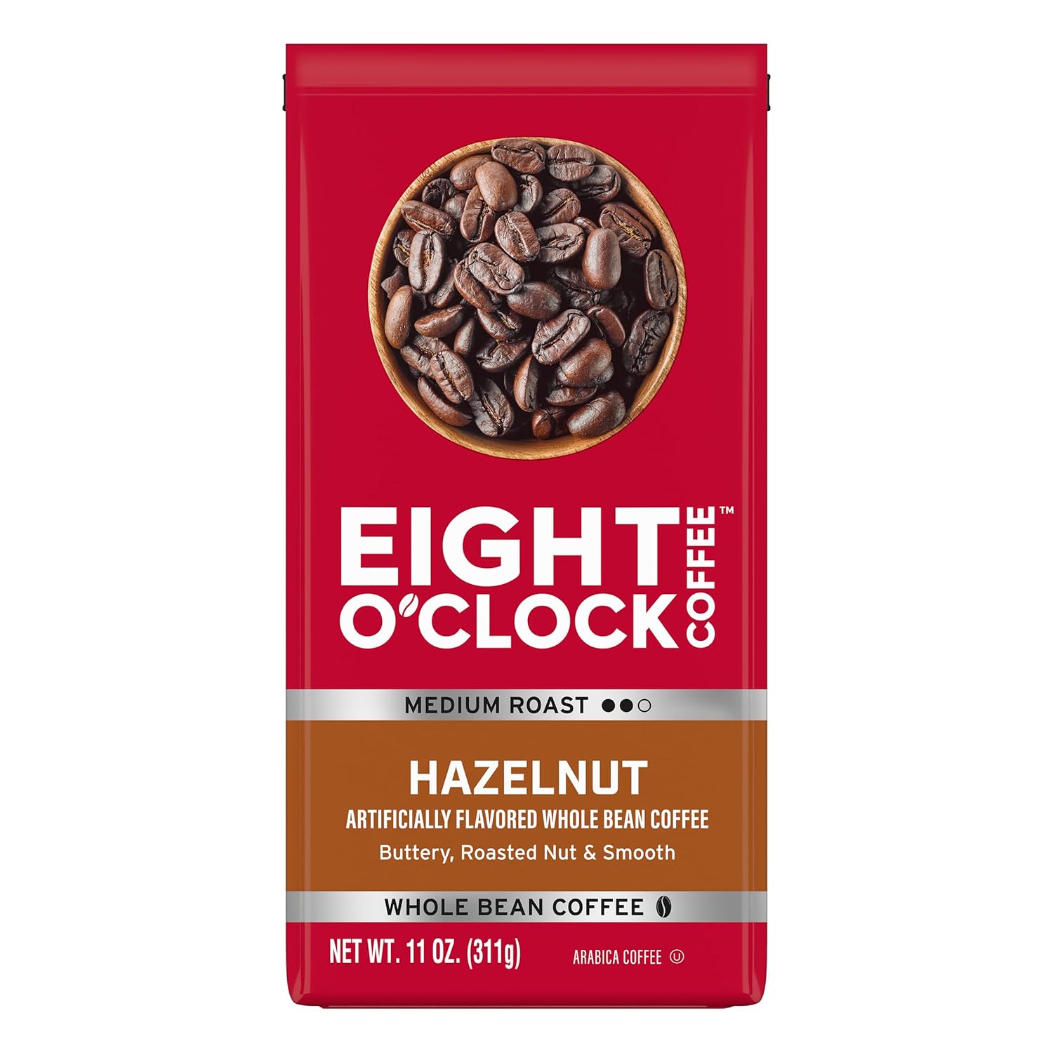 Eight O'Clock Coffee Hazelnut Whole Bean Coffee Review