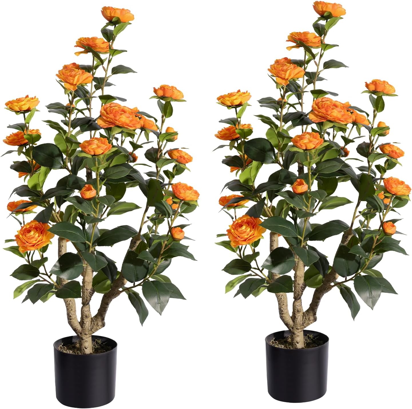 Artificial Camellia Tree 3FT for Home Office Decor
