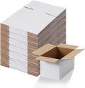 Calenzana 10x6x6 Shipping Boxes Set of 40 - White Small Mailers