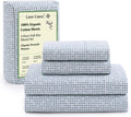Lane Linen 100% Organic Cotton Full Sheets Set - Polka Dot