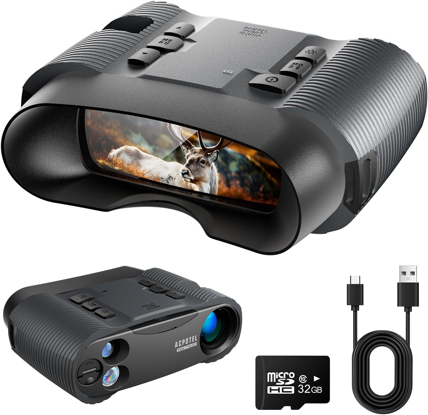 4K Night Vision Binoculars with 8X Zoom for Outdoor Adventures