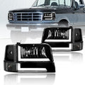 LED DRL Headlights for 1992-1996 Ford F150 F250 F350 & Bronco - Clear